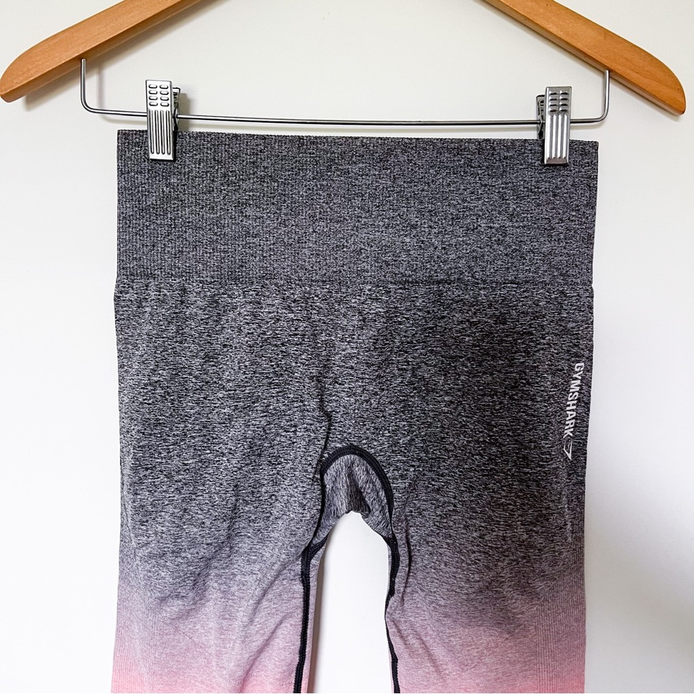 gymshark | light pink and grey ombré seamless leggings medium - Picture 4 of 7
